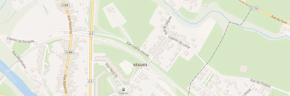 Plan du 37B Rue de Sègues à Oloron-Sainte-Marie