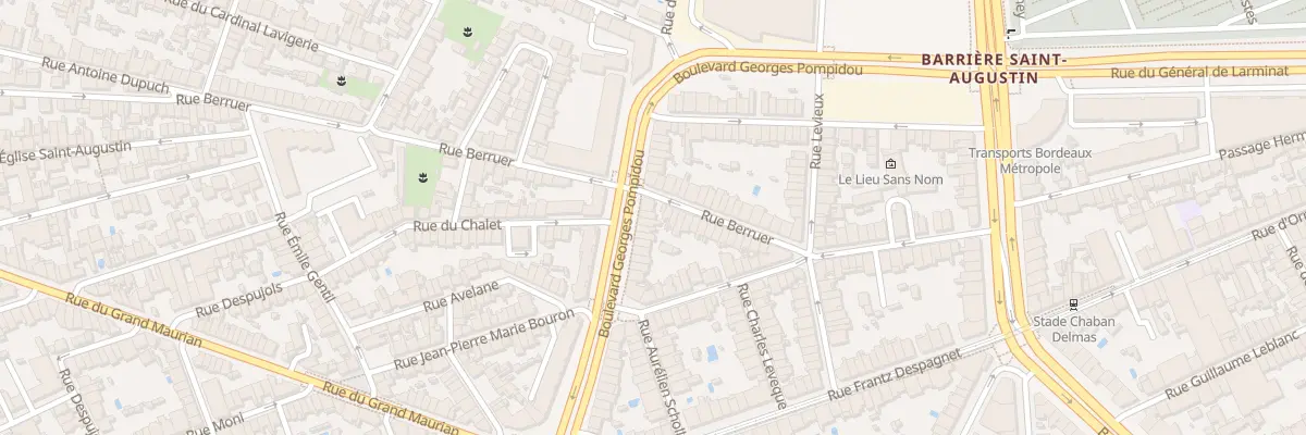 Plan du 68 Bd Georges Pompidou à Bordeaux