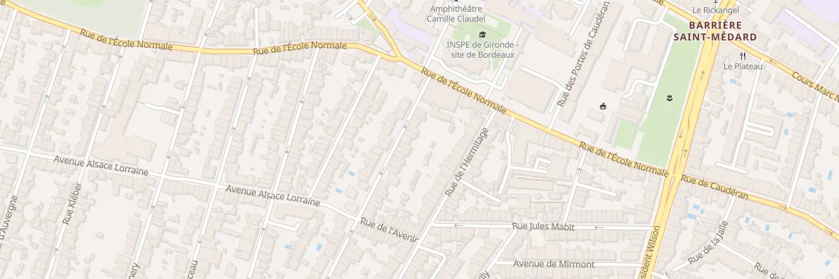 Plan du 16 Rue Famatina à Bordeaux