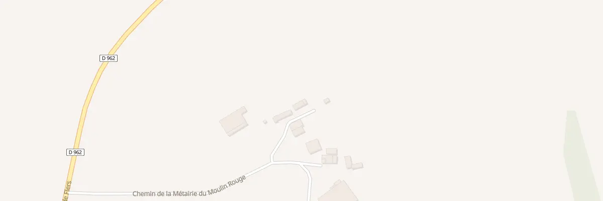 Plan du 3 Che Metairie du Moulin Rouge à Saint-Bômer-les-Forges