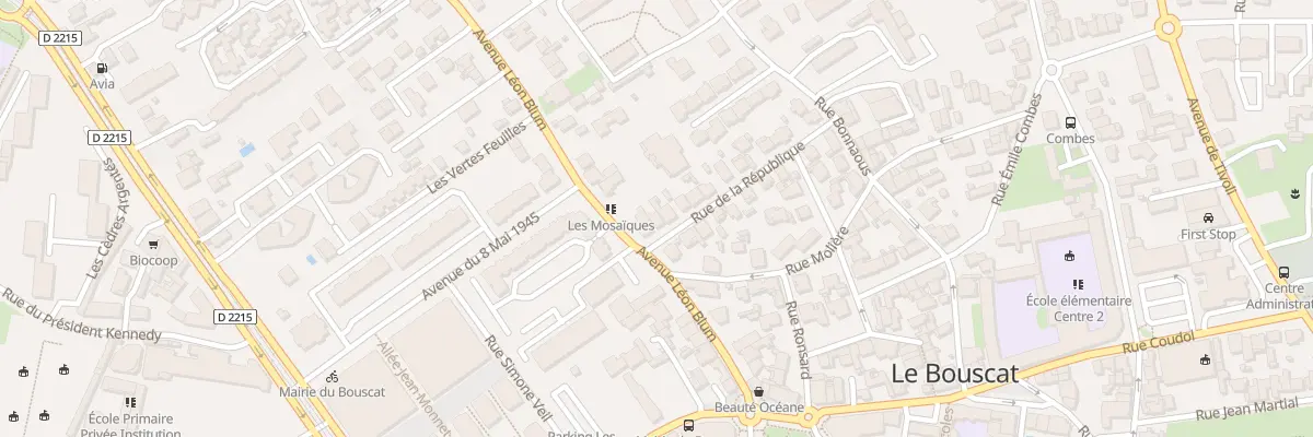 Plan du 4 Rue de la République au Bouscat
