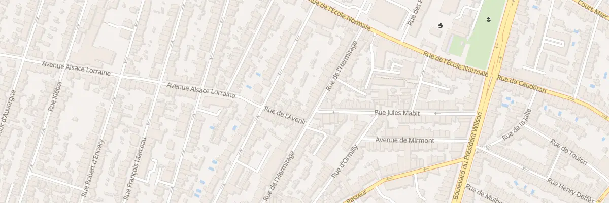 Plan du 33 Rue de l’Hermitage à Bordeaux