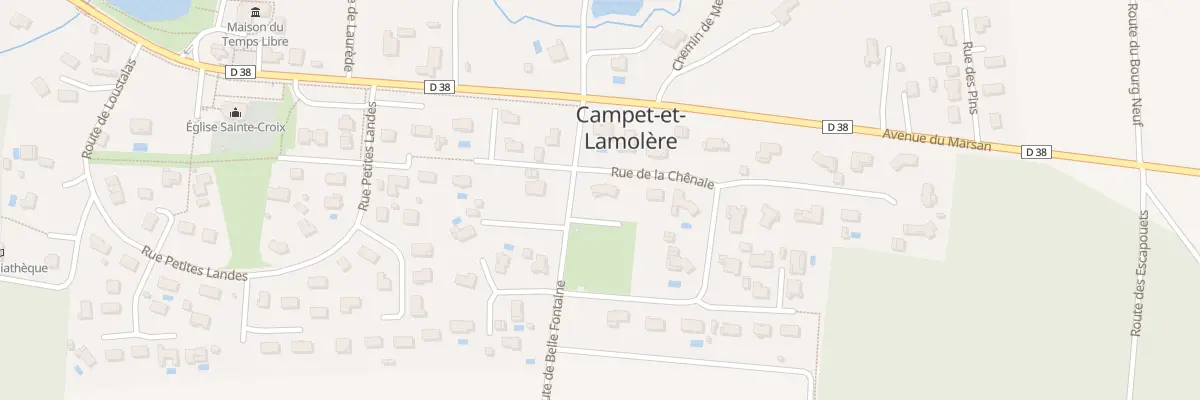 Plan du 2 Rue de la Chenaie à Campet-et-Lamolère