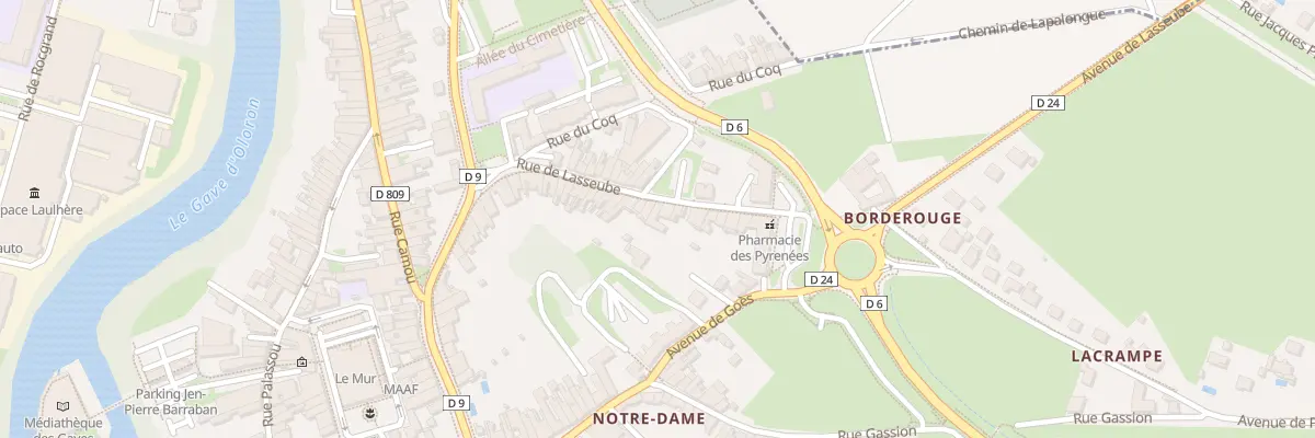 Plan du 36B Av de Lasseube à Oloron-Sainte-Marie