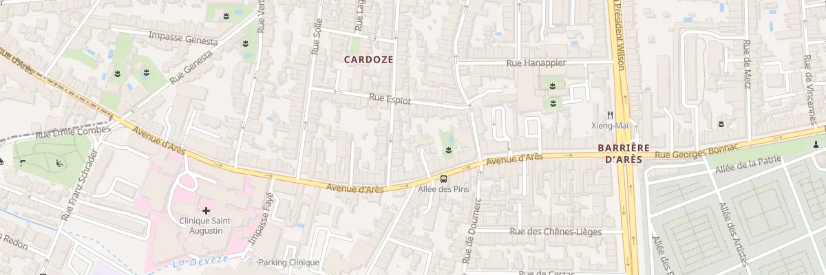 Plan du 20 Rue Espiot à Bordeaux