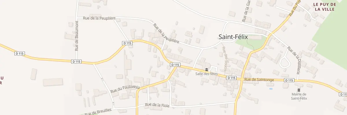 Plan du 34 Rue d’Aunis à Saint-Félix
