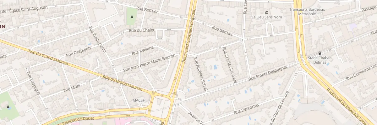 Plan du 88 Bd Georges Pompidou à Bordeaux