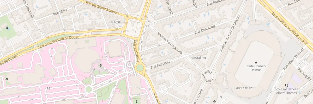 Plan du 54 Rue Descartes à Bordeaux