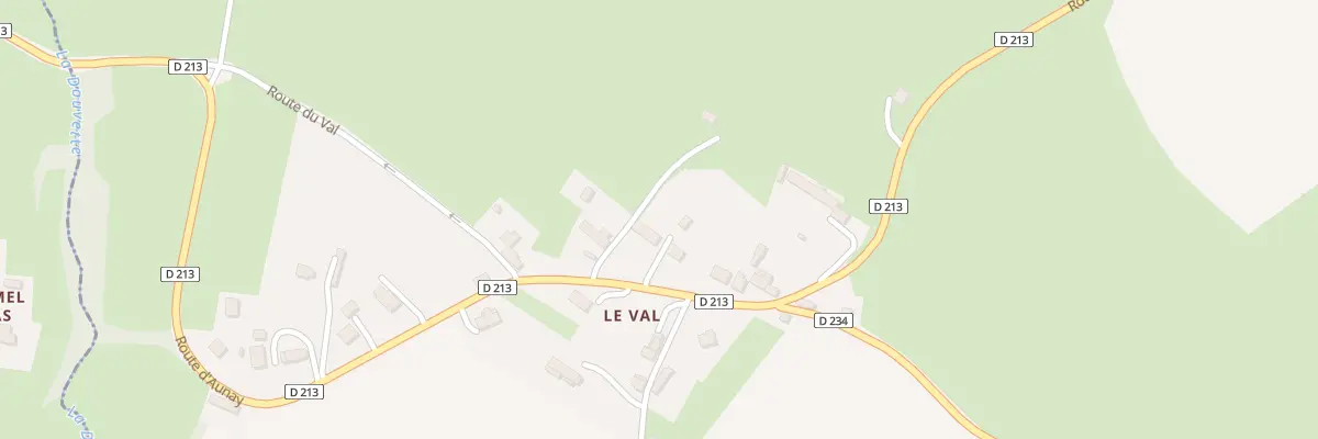 Plan du 15 Le Val à Courvaudon