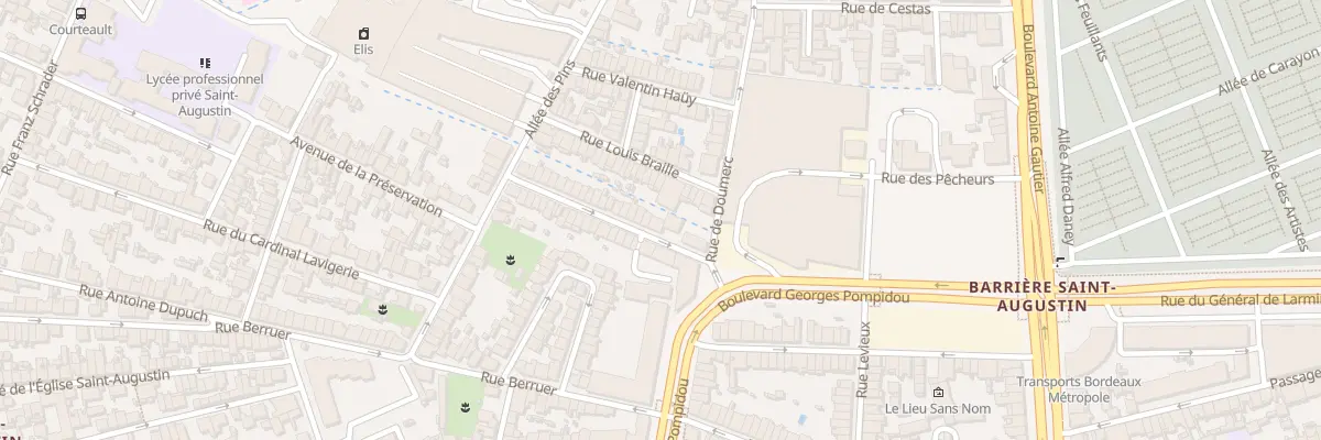 Plan du 11 Rue François Daunes à Bordeaux