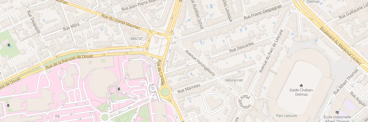 Plan du 57 Rue Descartes à Bordeaux