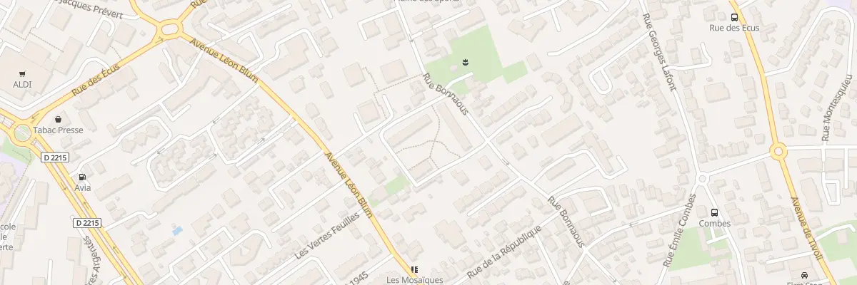 Plan du 70 Rue Bonnaous au Bouscat
