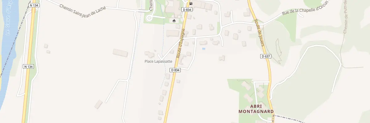 Plan du 27 Rte d’Espagne à Poey-d’Oloron