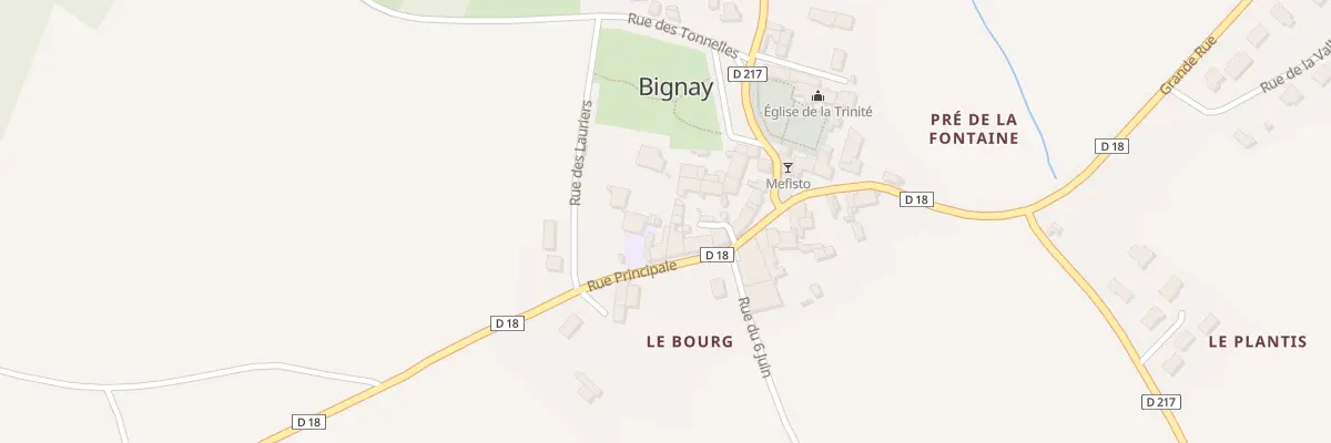 Plan du 16A Rue Principale à Bignay