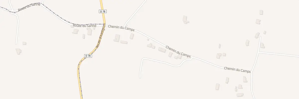 Plan de Che du Camps à Horsarrieu