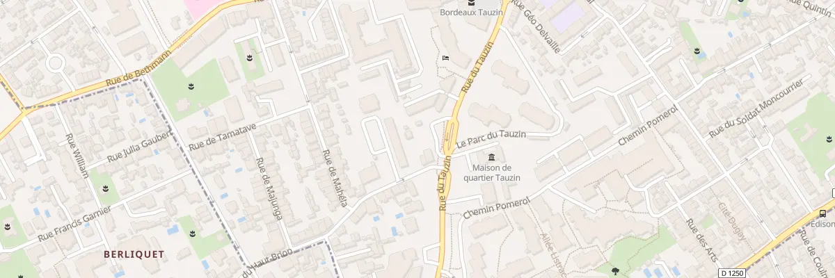 Plan du 9 Rue du Haut Brion à Bordeaux