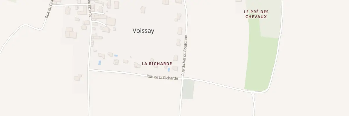 Plan du 98 Rue du Val de Boutonne à Voissay