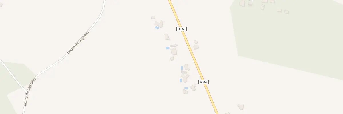 Plan du 840 Rte de Saint-sever à Aurice