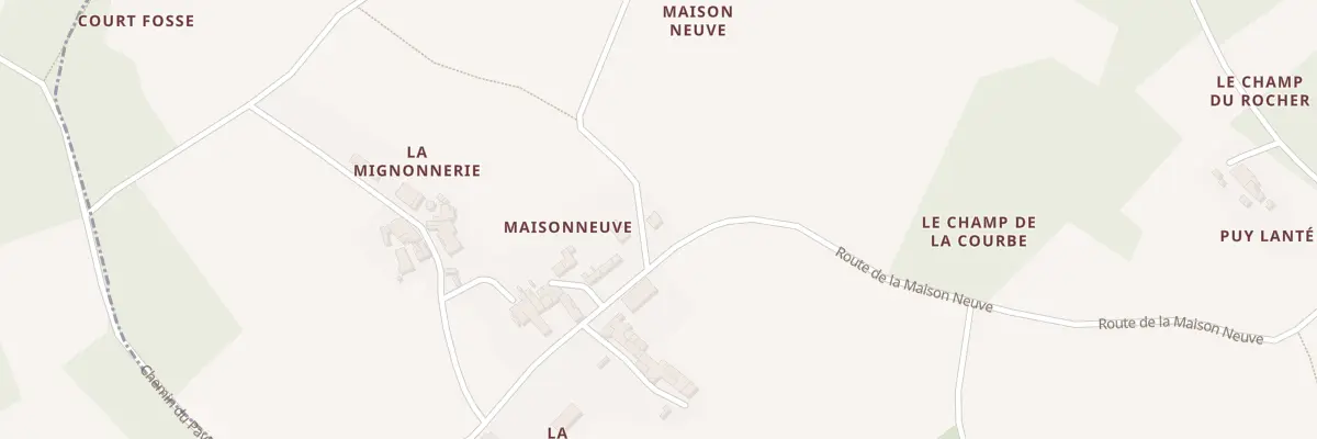 Plan du 2 Rte du Puy Lante au Douhet