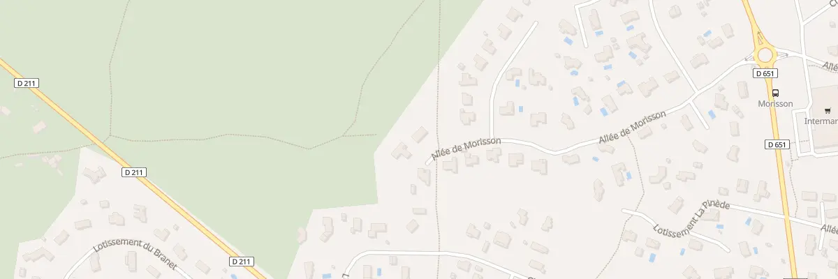 Plan du 21 All de Morisson à Saucats