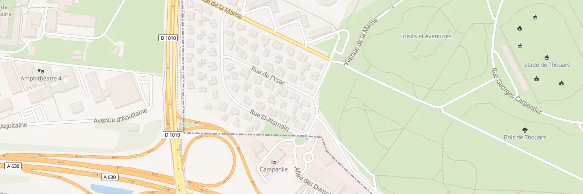 Plan du 19 Rue de l’Yser à Talence