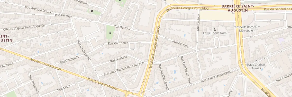 Plan du 73B Bd Georges Pompidou à Bordeaux