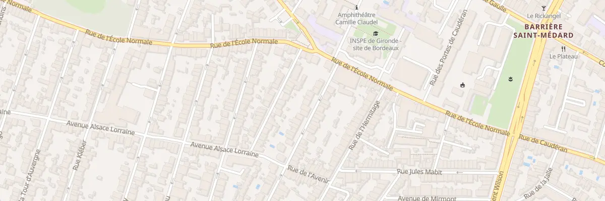 Plan du 15 Rue Famatina à Bordeaux