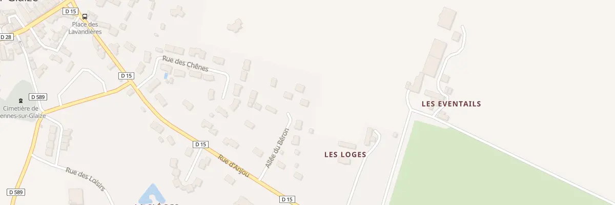 Plan du 3 All du Béron à Gennes-Longuefuye