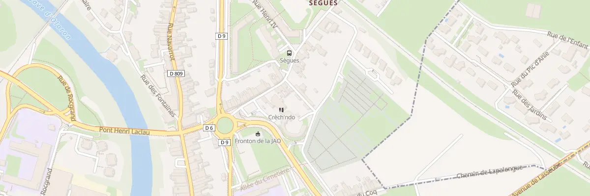 Plan du 12 Rue de Sègues à Oloron-Sainte-Marie