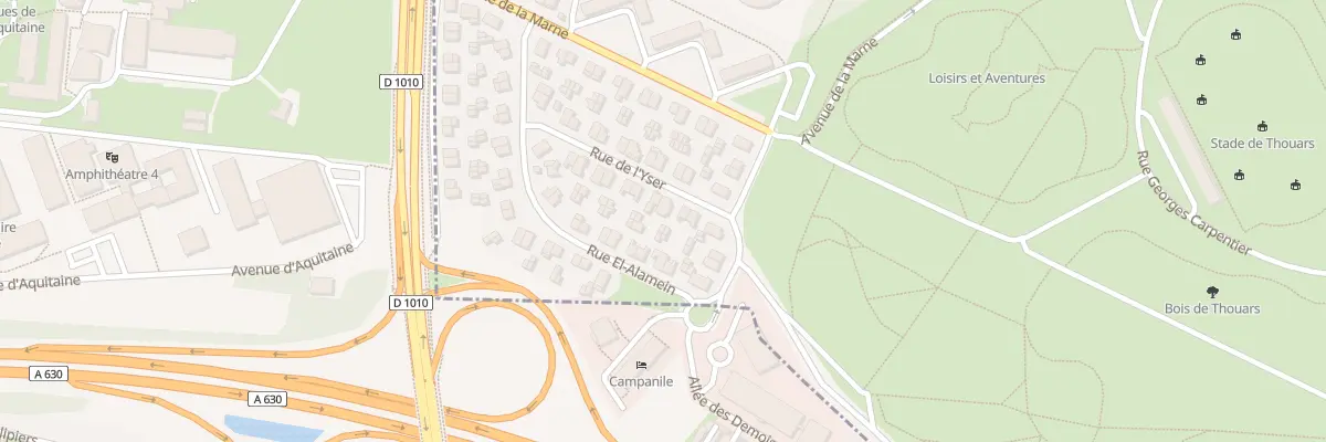 Plan du 17 Rue de l’Yser à Talence