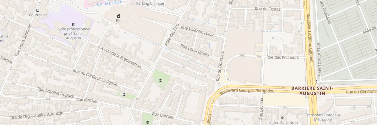 Plan du 25 Rue François Daunes à Bordeaux