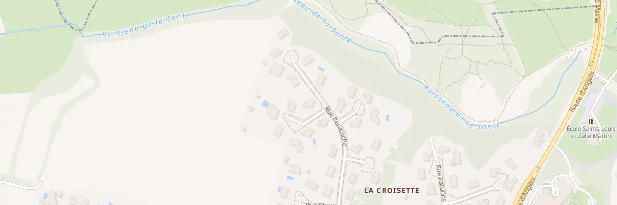 Plan du 22 Rue Pervenche à Bouchemaine