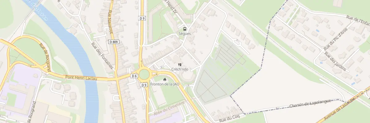Plan du 8 Rue de Sègues à Oloron-Sainte-Marie