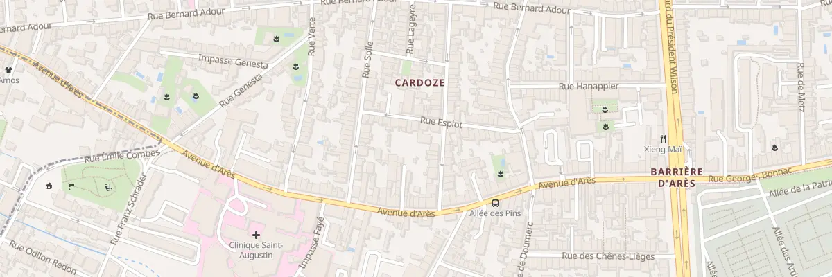 Plan du 34 Rue Espiot à Bordeaux