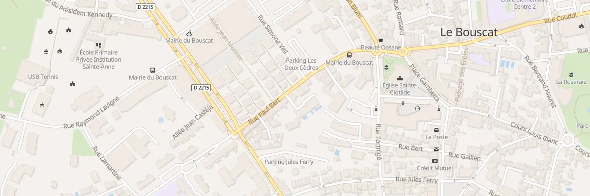 Plan du 32 Rue Paul Bert au Bouscat
