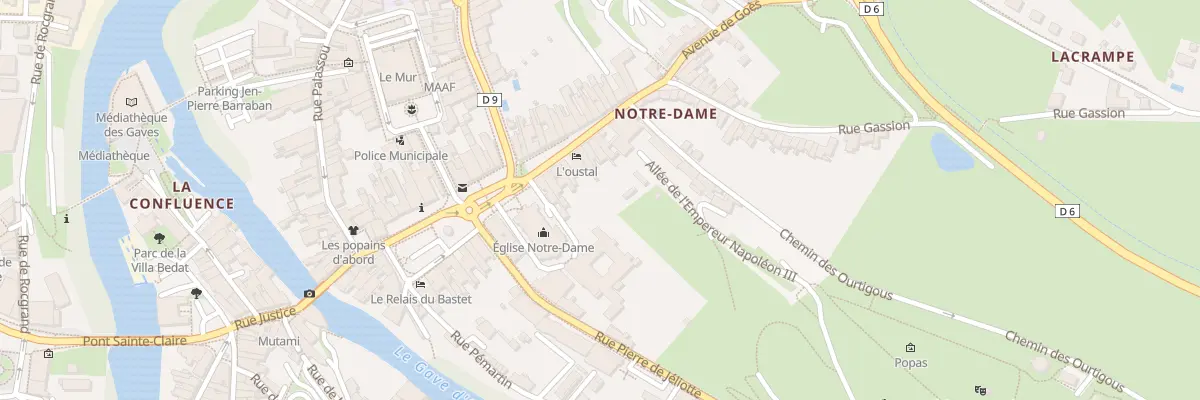 Plan du 38 Pl Gambetta à Oloron-Sainte-Marie
