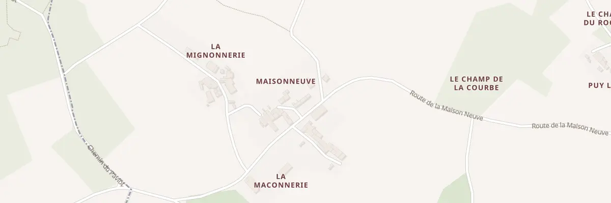 Plan du 6 Rte du Puy Lante au Douhet