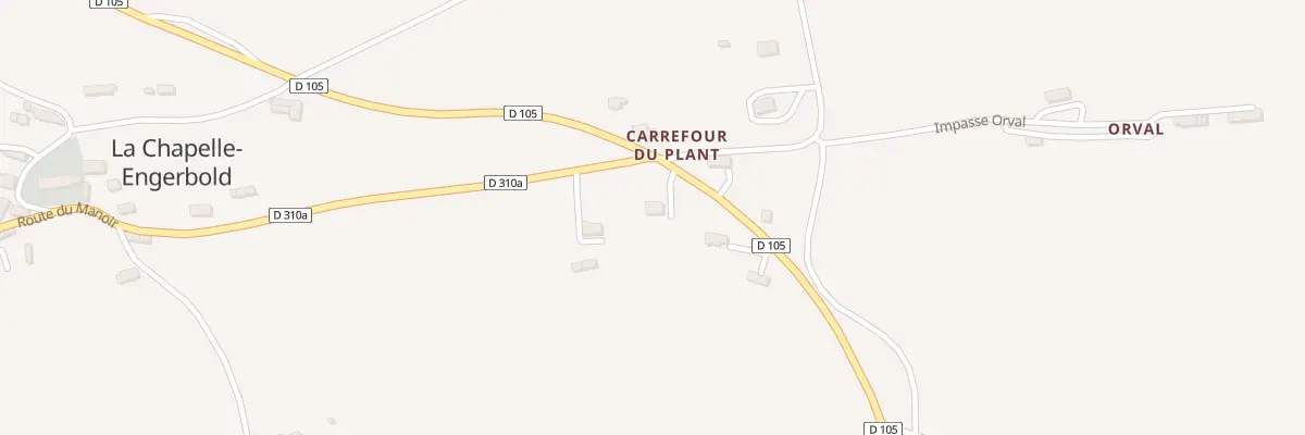 Plan du 2 Car du Plant -La Chapelle Enge à Condé-en-Normandie