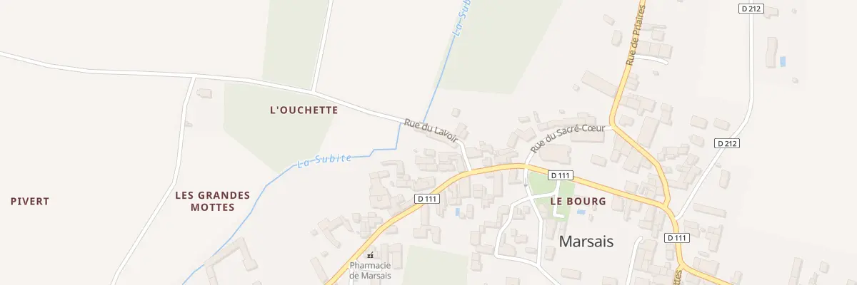 Plan du 3 Rue du Lavoir à Marsais