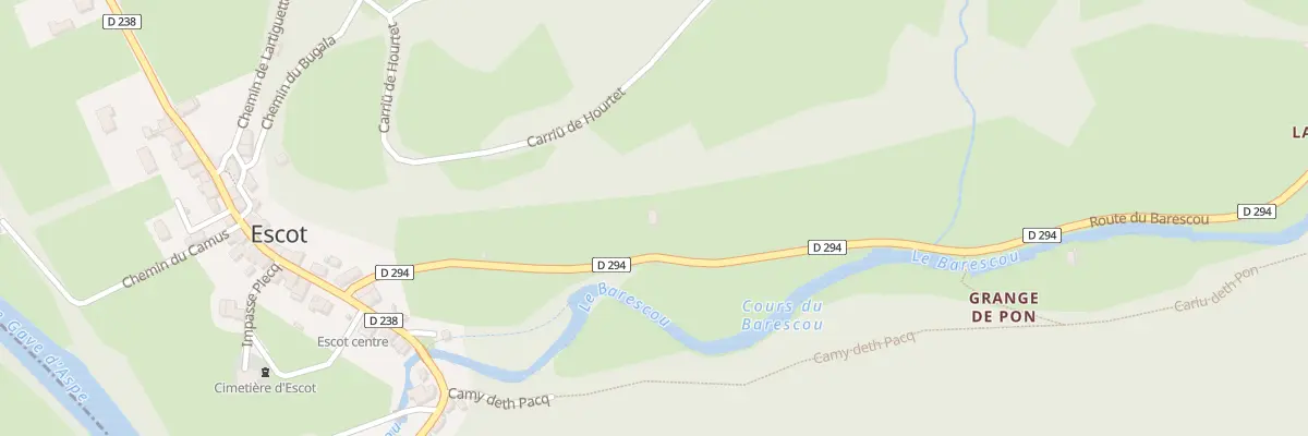 Plan du 3 Rte du Barescou à Escot
