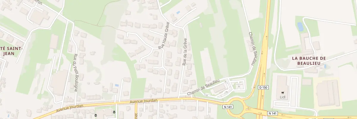 Plan du 52 Rue de la Grève à Saintes