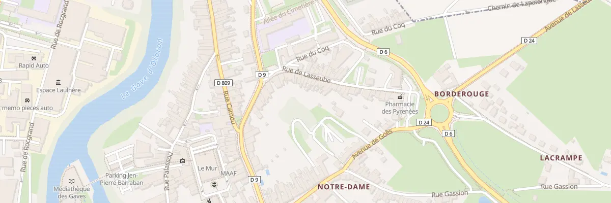 Plan du 26 Av de Lasseube à Oloron-Sainte-Marie