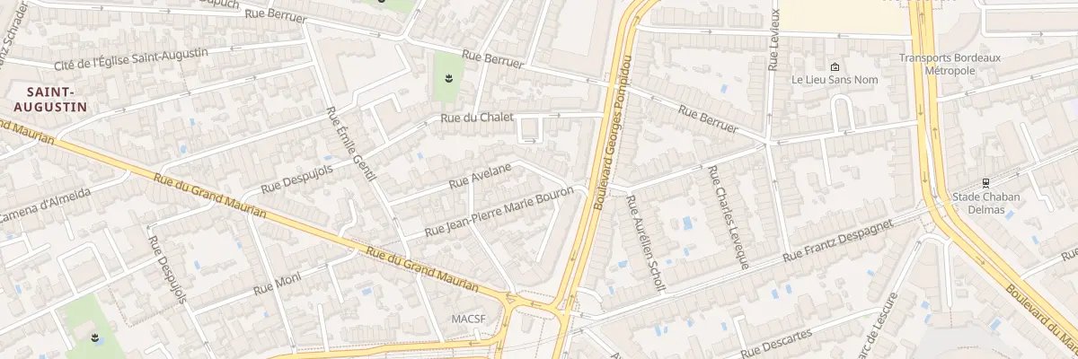 Plan du 15 Rue J P Marie Bouron à Bordeaux