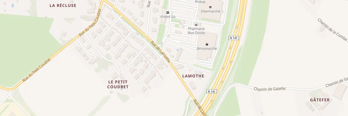 Plan du 1 Imp de Lamothe à Saintes