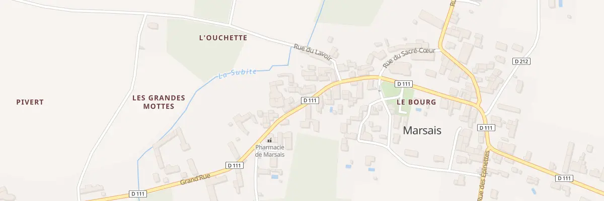 Plan du 25 Gr Grande Rue à Marsais