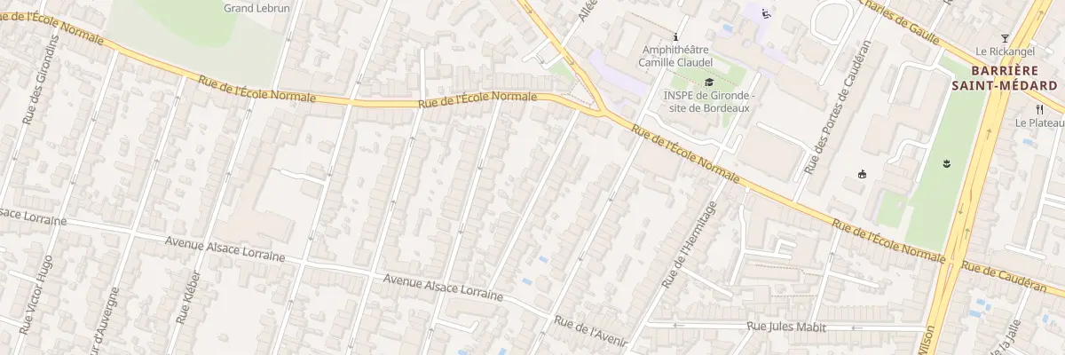 Plan du 17 Rue Jean Cocteau à Bordeaux
