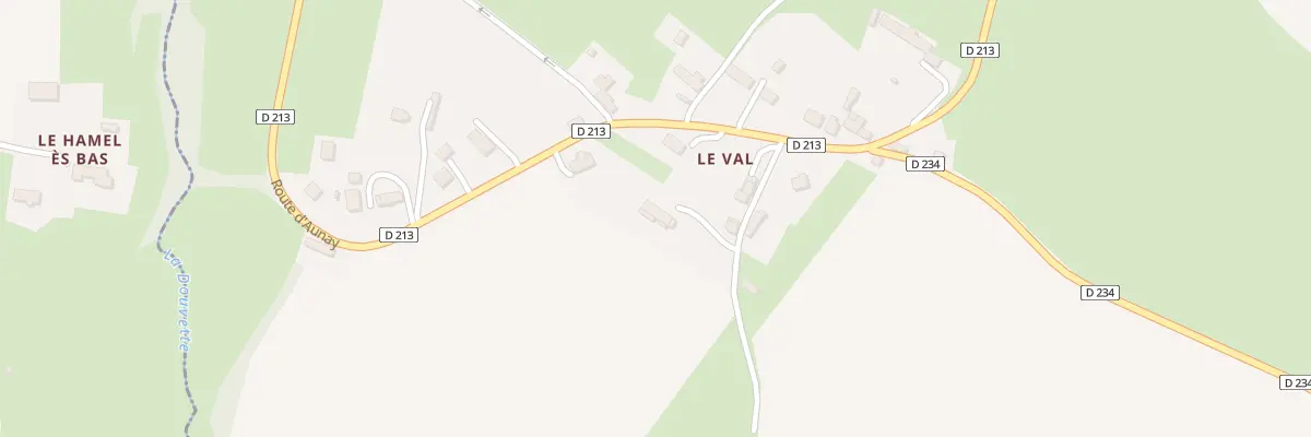 Plan du 10 Le Val à Courvaudon