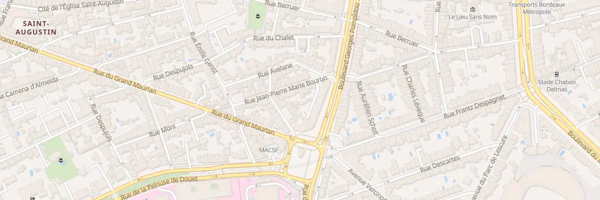 Plan du 20B Rue J P Marie Bouron à Bordeaux