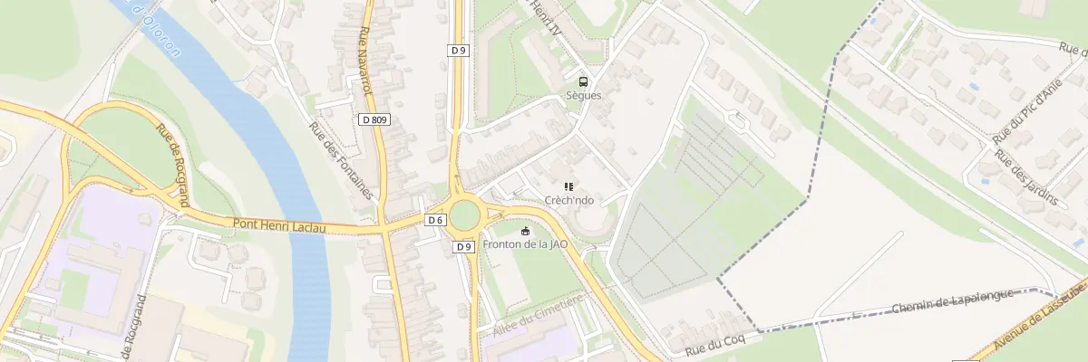 Plan du 6 Rue de Sègues à Oloron-Sainte-Marie