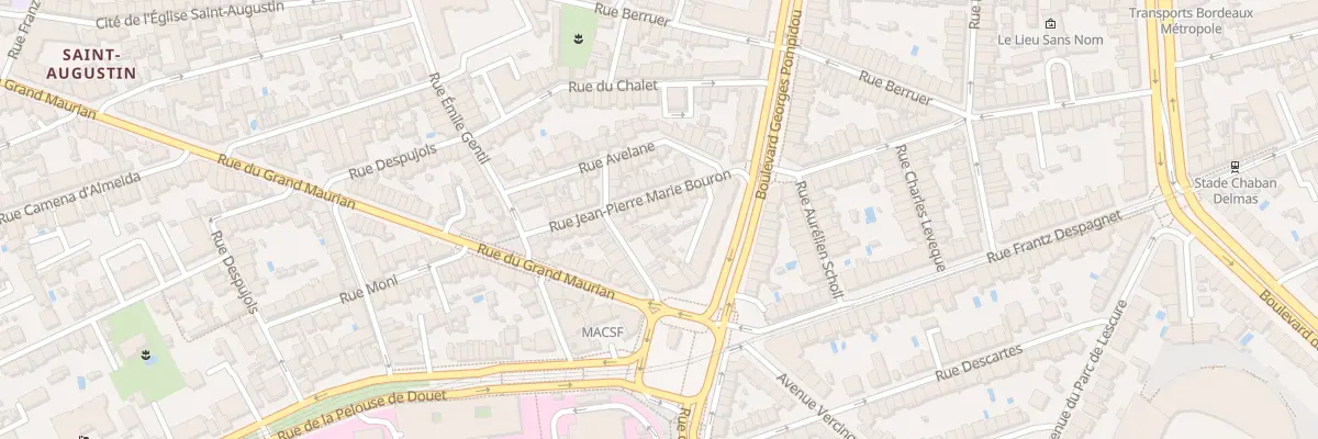Plan du 22 Rue J P Marie Bouron à Bordeaux